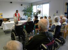 Le jeudi, messe à la maison de retraite de la Cère