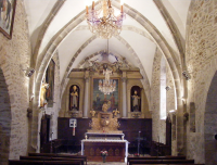 La nef et le choeur de l‘église de Labrousse