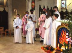 Remise des croix aux plus jeunes jeunes servants d‘autel