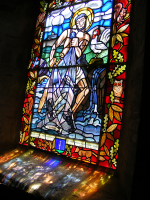 Vitrail de l‘église de Roussy