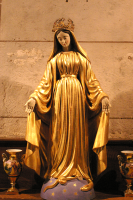 Statue de la Vierge à l‘église de St Etienne de Carlat