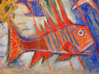 Eglise de Vezels Roussy - Détail de la fresque