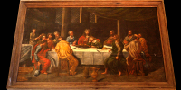 Eglise de Vézac - Tableau "la Cène"