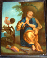 "Saint Pierre" tableau dans l‘église de Vézac